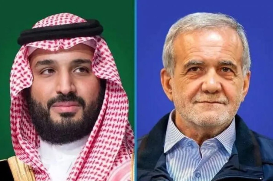 ولي العهد السعودي يؤكد لرئيس إيران رفض المملكة للاعتداءات الإسرائيلية