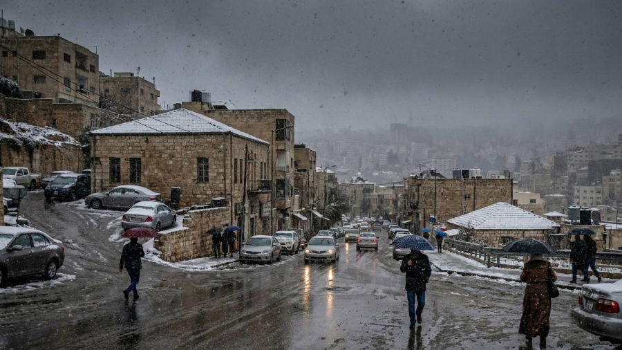 الأردن على موعد مع أجواء شتوية ماطرة وزخات ثلجية محتملة في هذة المناطق #عاجل