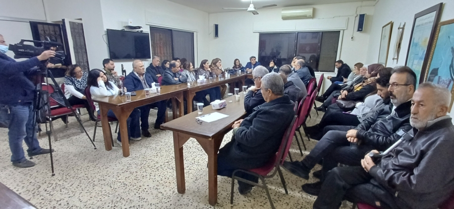 ندوة تضامنية مع المعلم رائد العزام في حزب حشد