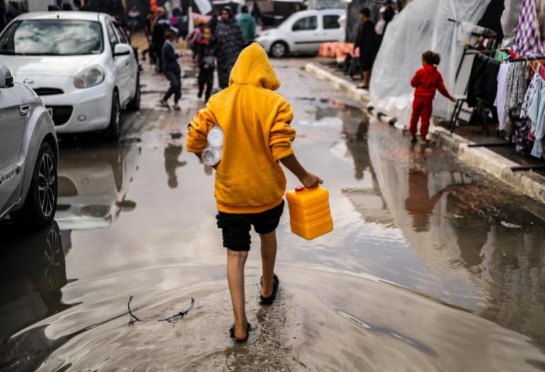 الأمم المتحدة: 55 ألف عائلة تأثرت بالأمطار والعواصف الأخيرة في غزة 