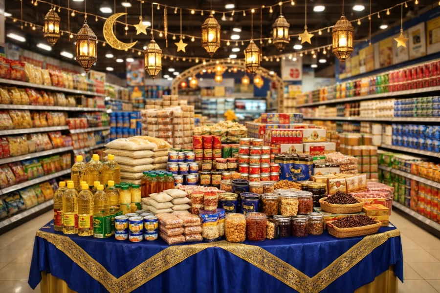 مخزون وفير من السلع الاستهلاكية خلال رمضان بأصناف متعددة