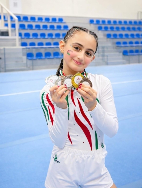 إنجاز لافت للبطلة لارين السويطي في بطولة الأردن للجمباز 