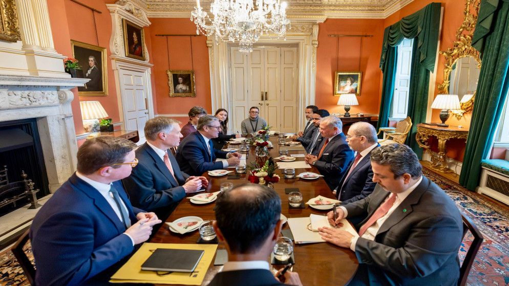 الملك عبد ﷲ يؤكد لستارمر رفض الاردن للاجراءات الاسرائيلية بالضفة