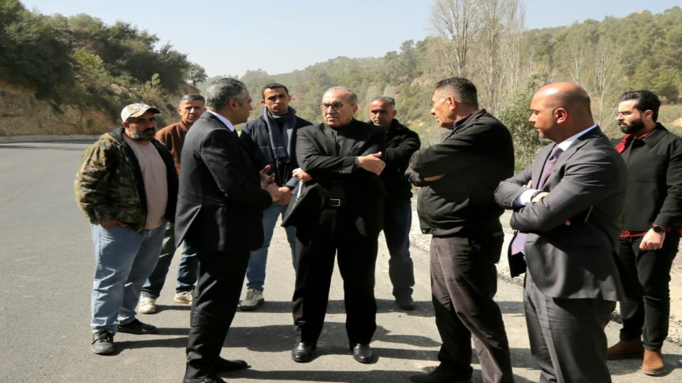 ابو السمن يتفقد مشاريع طرق استراتيجية في اربد وعجلون