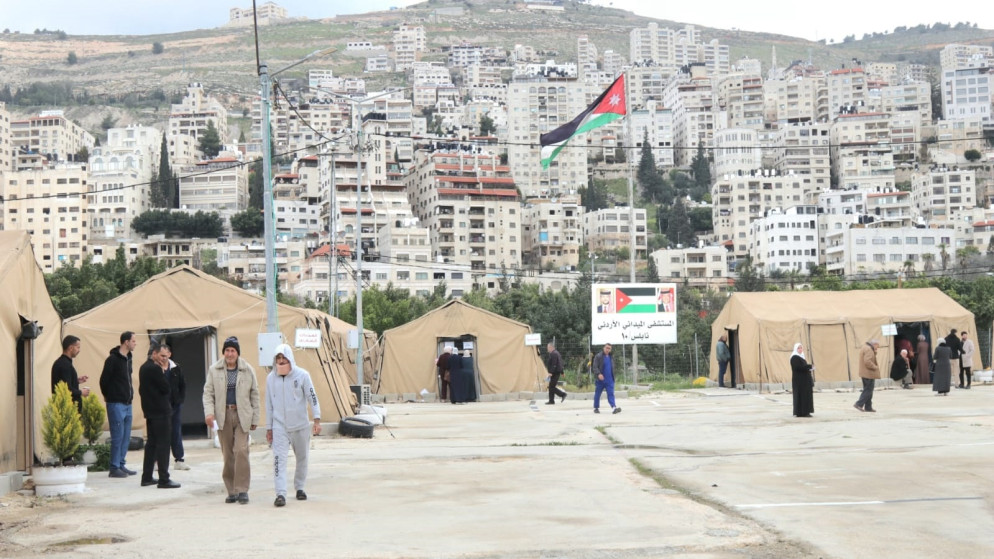 المستشفى الميداني الاردني في نابلس يباشر تقديم خدماته الطبية