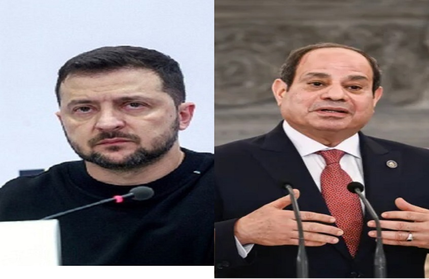 السيسي وزيلينسكي يبحثان جهود التهدئة في الشرق الاوسط والحرب الاوكرانية
