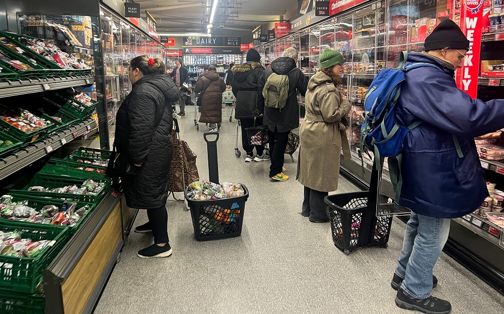 لندن تشهد ارتفاعا باهظا في اسعار المواد الغذائية وتضخم يهدد السكان