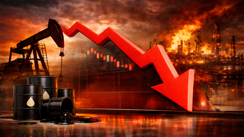 انخفاض أسعار النفط بعد إعلان ترامب وقف إطلاق النار مع إيران