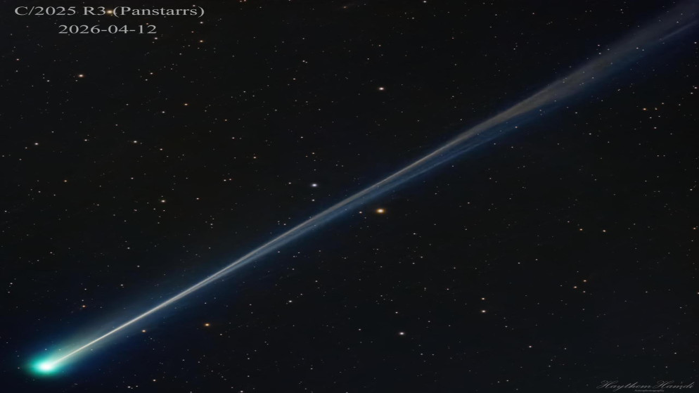 اختيار صورة للجمعية الفلكية الأردنية كأفضل صورة فلكية للمذنب بان-ستارز