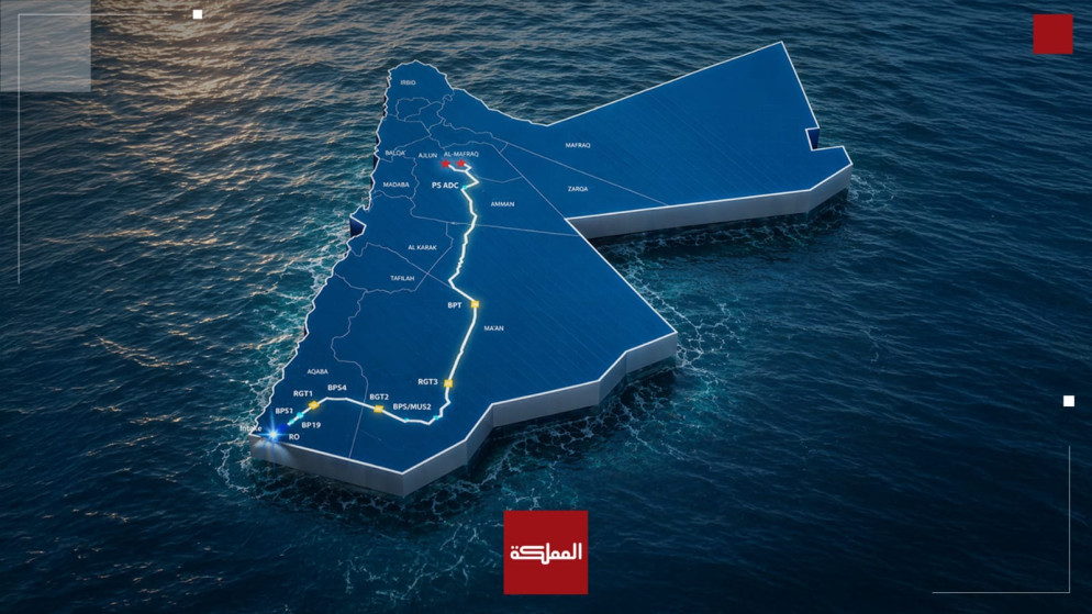مشروع الناقل الوطني في الاردن يسحب 700 مليون متر مكعب من مياه خليج العقبة