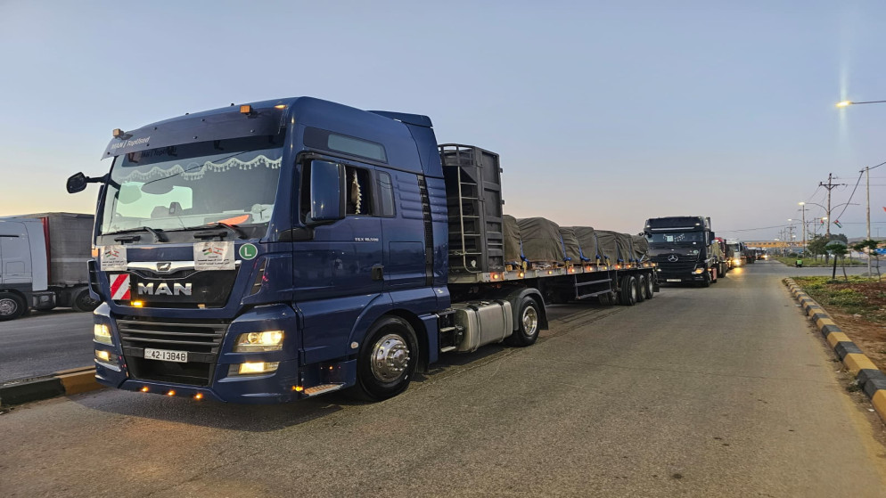 قافلة مساعدات إنسانية من الاردن تصل لبنان وسط دعم دولي واسع