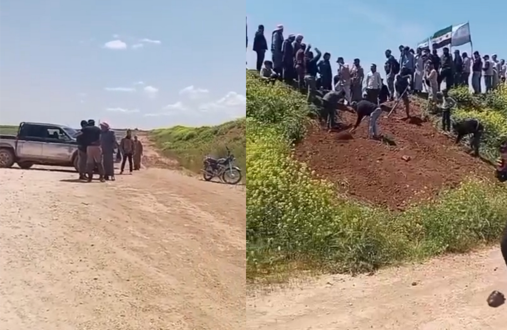 أبناء العشائر العربية يتظاهرون في تل أبيض للمطالبة بالعودة وخروج قسد