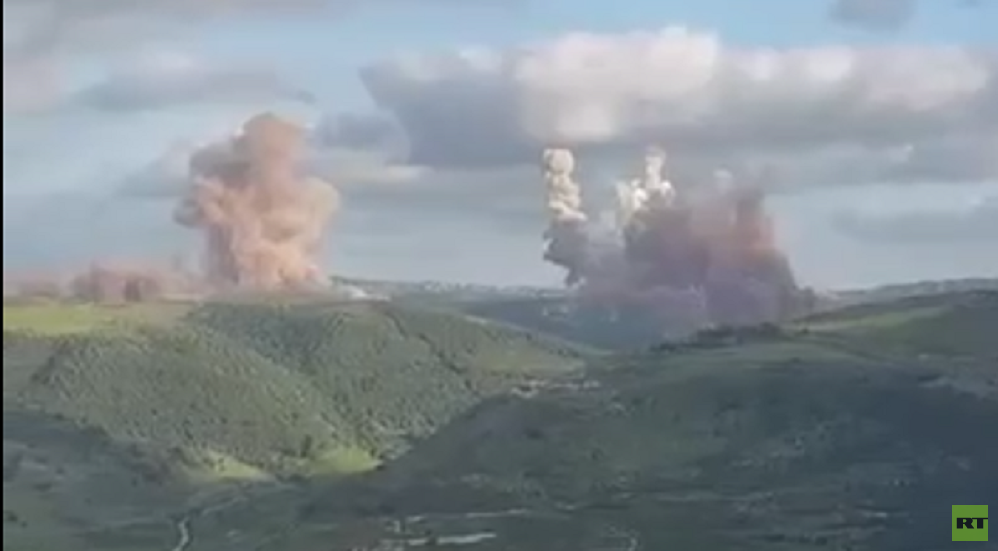 الجيش الاسرائيلي يدمر انفاق حزب الله في القنطرة بتفجير ضخم