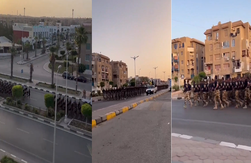 تدريبات الصاعقة المصرية تثير حماس المواطنين في مدينة العبور