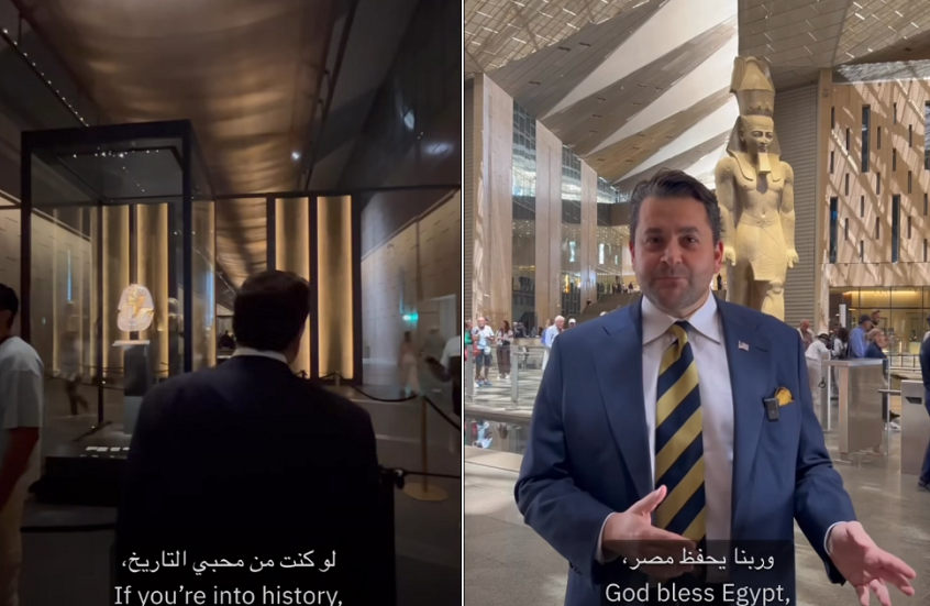 مبعوث امريكي يثني على المتحف المصري الكبير ويعزز العلاقات السياحية