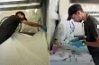 ممرض فلسطيني يواجه الموت لانقاذ المصابين في نقطة طبية شمال غزة